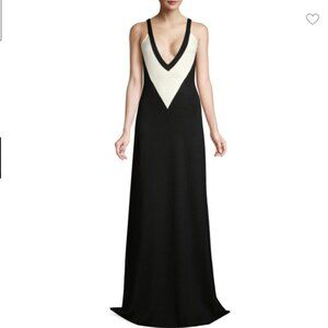 Victor Glemaud V-Neck Colorblock Wool Maxi Dress NWT Sz M